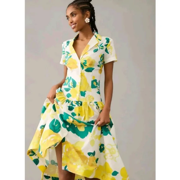 NWT Anthropologie Plenty By Tracy Reese Flounce Cottagecore Feminine Garden Girl - Picture 1 of 14